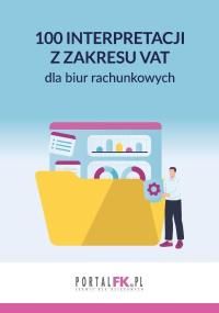 Okładka książki 100 interpretacji z zakresu VAT dla biur rachunkow
