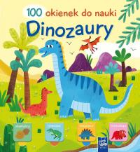 100 okienek do nauki. Dinozaury. Autor: Praca zbiorowa. Dobreksiazki.pl Okładka książki 100 okienek do nauki. Dinozaury