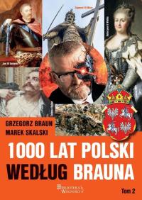 Okładka książki 1000 lat Polski według Brauna T.2