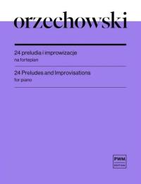 Okładka książki 24 preludia i improwizacje nuty na fortepian PWM