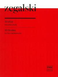 Okładka książki 30 etiud na cztery kotły PWM