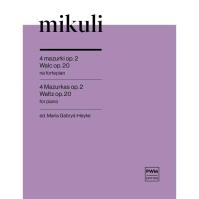 Okładka książki 4 mazurki op. 2, Walc op. 20 nuty na fortepian