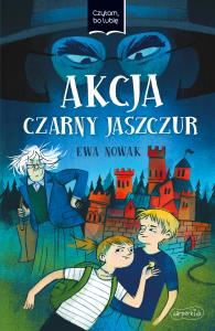 Akcja Czarny Jaszczur. Czytam, bo lubię. Autor: Ewa Nowak. Dobreksiazki.pl Okładka książki Akcja Czarny Jaszczur. Czytam, bo lubię