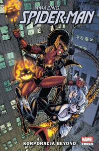 Amazing Spider-Man. Korporacja Beyond. Tom 2. Autor: Kelly Thompson, Wells Zeb, Patrick Gleason, Michael Dowling, Carlos Gómez, Jed MacKay, Geoffrey Thorne, Sara Pichelli, Mark Bagley, Jan Bazaldua, Fran Galán, Jim Towe, C.F. Villa. Dobreksiazki.pl Okładka książki Amazing Spider-Man. Korporacja Beyond. Tom 2