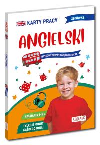 Angielski. Zerówka. Karty pracy. Autor: Sabina Piłat. Dobreksiazki.pl Okładka książki Angielski. Zerówka. Karty pracy