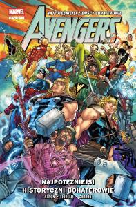 Avengers. Najpotężniejsi historyczni bohaterowie. Tom 11. Autor: Javier Garrón, Ivan Fiorelli, Mark Russell. Dobreksiazki.pl Okładka książki Avengers. Najpotężniejsi historyczni bohaterowie. Tom 11