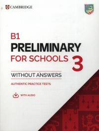 Okładka książki B1 Preliminary for Schools 3 Student's Book without Answers with Digital Pack
