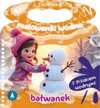 Bałwanek. Zadanka & malowanki wodne. Autor: Wioleta Żyłowska. Dobreksiazki.pl Okładka książki Bałwanek. Zadanka & malowanki wodne