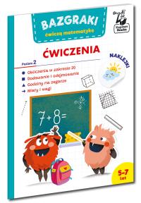 Bazgraki ćwiczą matematykę. Ćwiczenia. Poziom 2. Kapitan Nauka. Autor: Rogala Leszek. Dobreksiazki.pl Okładka książki Bazgraki ćwiczą matematykę. Ćwiczenia. Poziom 2. Kapitan Nauka