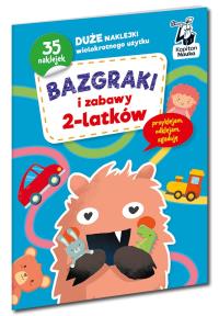 Bazgraki i zabawy 2-latków. Kapitan Nauka. Autor: Opracowanie zbiorowe. Dobreksiazki.pl Okładka książki Bazgraki i zabawy 2-latków. Kapitan Nauka