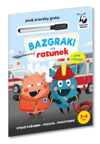 Okładka książki Bazgraki na ratunek. Kapitan Nauka. Bazgraki