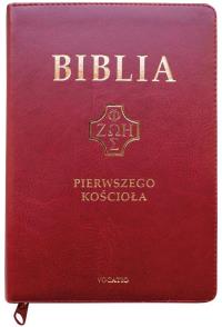 Biblia pierwszego Kościoła z paginat. suwak burgun. Autor:   Praca zbiorowa. Dobreksiazki.pl Okładka książki Biblia pierwszego Kościoła z paginat. suwak burgun