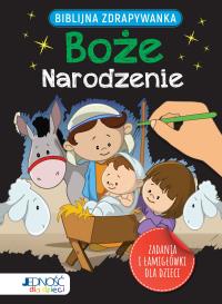 Biblijna zdrapywanka. Boże Narodzenie. Autor: Jacob Vium-Olesen. Dobreksiazki.pl Okładka książki Biblijna zdrapywanka. Boże Narodzenie