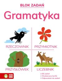 Blok zadań. Gramatyka 6+. Autor: Opracowanie zbiorowe. Dobreksiazki.pl Okładka książki Blok zadań. Gramatyka 6+