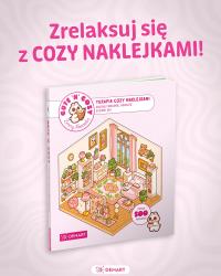 Okładka książki CUTE'N'COZY. Terapia COZY naklejkami