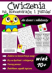 Okładka książki Ćwiczenia na koncentrację i pamięć dla dzieci...