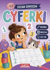 Okładka książki Cyferki z naklejkami. Zostań geniuszem
