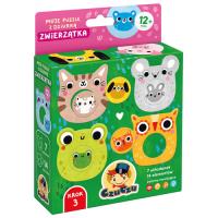 CzuCzu Moje puzzle z dziurką Zwierzątka. Wydawca: Bright Junior Media. Dobreksiazki.pl Opakowanie CzuCzu Moje puzzle z dziurką Zwierzątka