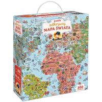 CzuCzu Puzzle odkrywcy Mapa świata. Wydawca: Bright Junior Media. Dobreksiazki.pl Opakowanie CzuCzu Puzzle odkrywcy Mapa świata