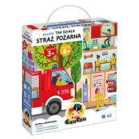 CzuCzu Puzzle Tak działa Straż pożarna 3+, 4+. Wydawca: Bright Junior Media. Dobreksiazki.pl Opakowanie CzuCzu Puzzle Tak działa Straż pożarna 3+, 4+