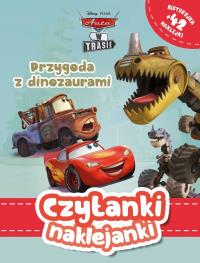 Okładka książki Czytanki naklejanki. Przygoda z dinozaurami. Disney Pixar Auta w trasie