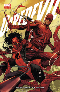 Daredevil. Tom 3. Autor: Chip Zdarsky, Marco Checchetto, Hawthorne Mike, Stefano Landini. Dobreksiazki.pl Okładka książki Daredevil. Tom 3