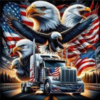 Opakowanie Diamentowa Mozaika Auto amerykańskie orły NO-2000873