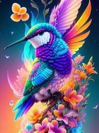 Opakowanie Diamentowa Mozaika Koliber kolorowy NO-2000152