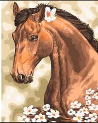 Opakowanie Diamentowa Mozaika Koń z kwiatkiem za uchem NO-1007746