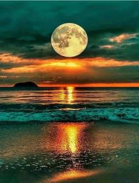 Opakowanie Diamentowa Mozaika Księżyc nad oceanem NO-2001519