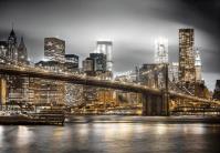 Opakowanie Diamentowa Mozaika Nowy York Most Brookliński o zmierzchu 	NO-2003033