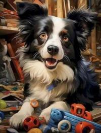 Opakowanie Diamentowa Mozaika Pies  w zabawkach NO-2000137