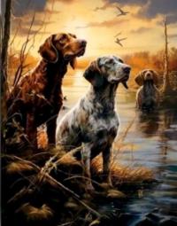 Opakowanie Diamentowa Mozaika Pieski trzy na mokradłach polowanie NO-2000173