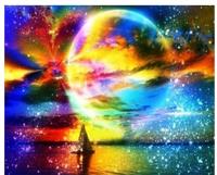 Opakowanie Diamentowa Mozaika Żaglówka kolorowy księżyc NO-1006297