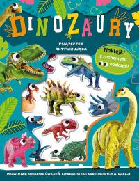 Dinozaury. Wypukłe naklejki z ruchomymi oczkami. Autor: Opracowanie zbiorowe. Dobreksiazki.pl Okładka książki Dinozaury. Wypukłe naklejki z ruchomymi oczkami