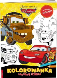 Okładka książki Disney Pixar. Auta. Kolorowanka według kodu