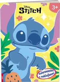 Disney Stich. Kolorowanka z naklejkami. Autor: Opracowanie zbiorowe. Dobreksiazki.pl Okładka książki Disney Stich. Kolorowanka z naklejkami