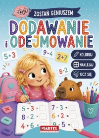 Okładka książki Dodawanie i odejmowanie z naklejkami. Zostań geniuszem