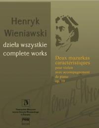 Okładka książki Dwa mazurki charakterystyczne