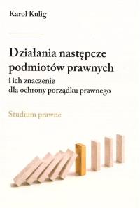 Okładka książki Działania następcze podmiotów prawnych