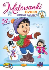 Dzieci - zimowe zabawy. Malowanki. Autor: Kruszewski Włodzimierz, Ernest Błędowski. Dobreksiazki.pl Okładka książki Dzieci - zimowe zabawy. Malowanki