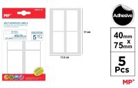 Opakowanie Etykiety samoprzylepne 40x75mm 5ark