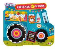 Food track. Przekąski na wynos. Z ruchomym kółkiem. Autor: Korolkiewicz Elżbieta. Dobreksiazki.pl Okładka książki Food track. Przekąski na wynos. Z ruchomym kółkiem