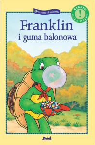 Franklin i guma balonowa. Autor: Paulette Bourgeois, Brenda Clark. Dobreksiazki.pl Okładka książki Franklin i guma balonowa