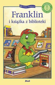 Franklin i książka z biblioteki. Autor: Paulette Bourgeois, Brenda Clark. Dobreksiazki.pl Okładka książki Franklin i książka z biblioteki