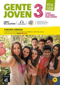 Gente joven 3 NE Podręcznik Edición Hibrida dla szkół językowych. Autor: Opracowanie zbiorowe. Dobreksiazki.pl Okładka książki Gente joven 3 NE Podręcznik Edición Hibrida dla szkół językowych