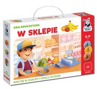 Gra W sklepie. Autor: Aksinnia Semyanikhina. Dobreksiazki.pl Okładka książki Gra W sklepie