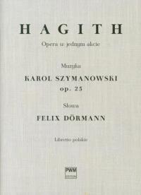 Okładka książki Hagith. Opera w jednym akcie, libretto polskie