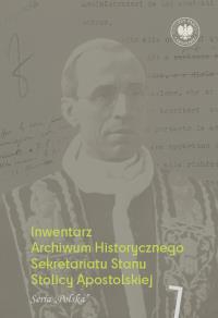 Okładka książki Inwentarz Archiwum Historycznego Sekretariatu Stanu Stolicy Apostolskiej