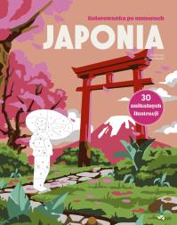 Japonia. Kolorowanka po numerach. Autor: Xishan Studio. Dobreksiazki.pl Okładka książki Japonia. Kolorowanka po numerach